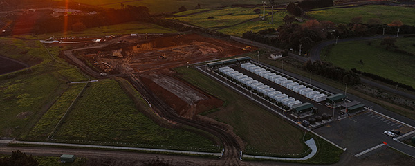Aerial view of Glenbrook-Ohurua battery