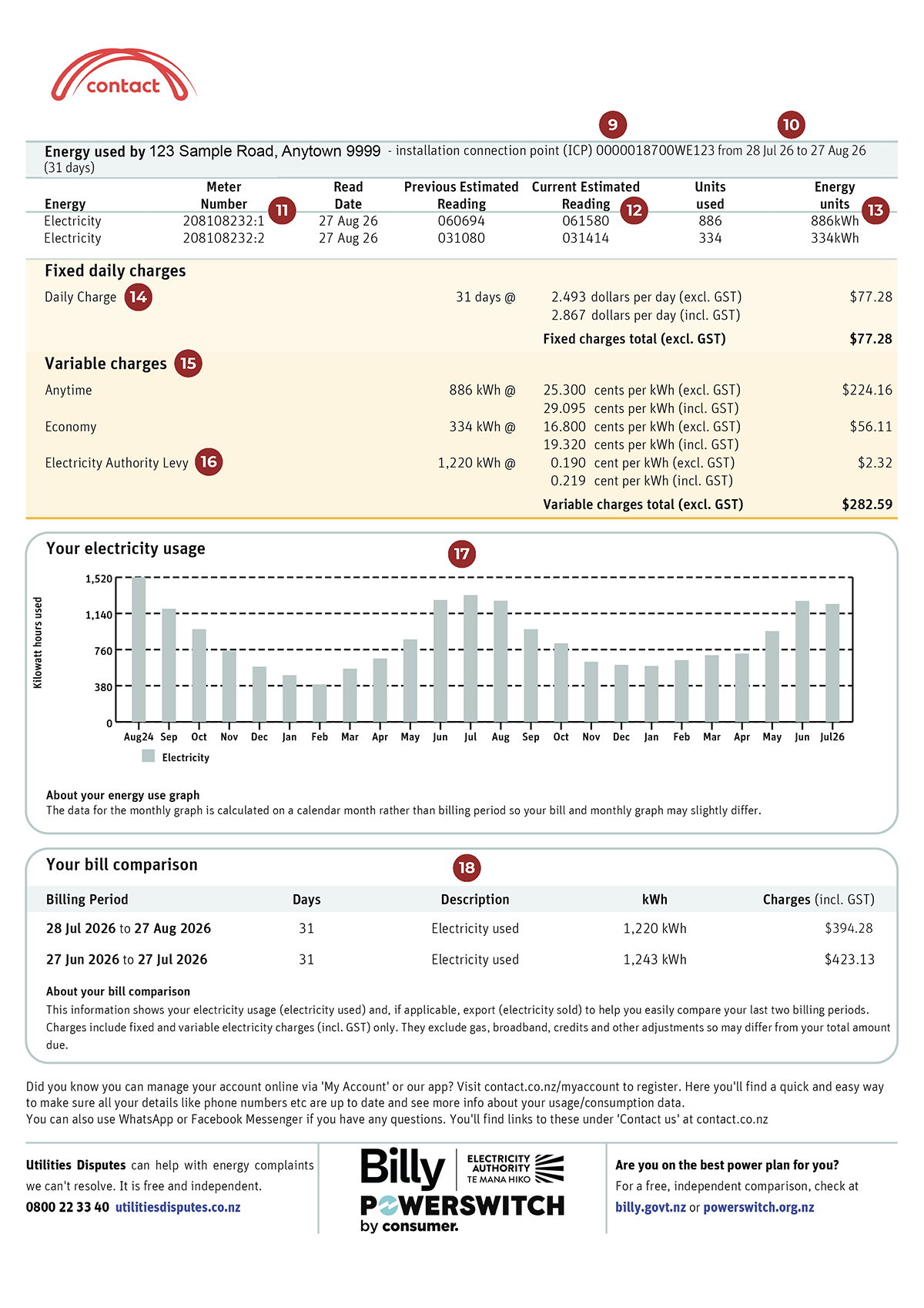 Contact bill explainer standard plan page 2 | CB | 1200x1697