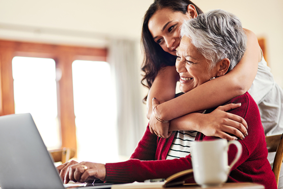 daughter hugging mum | CB | 576x384